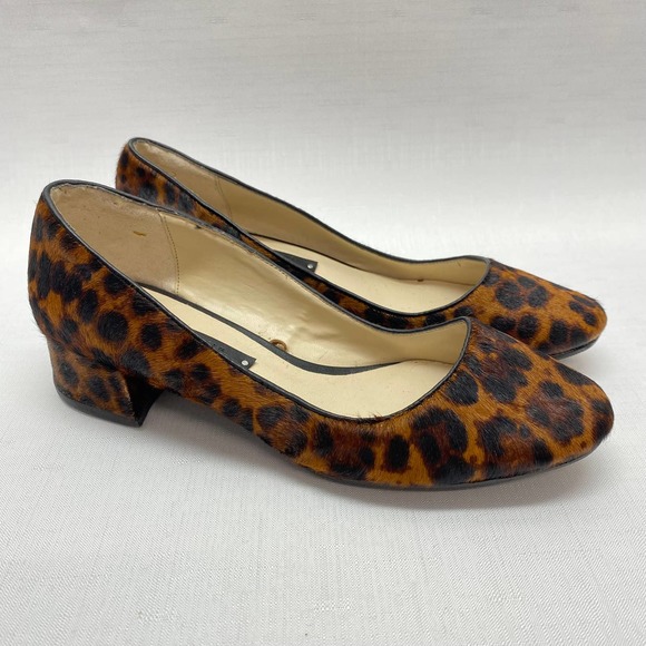 Zara Shoes - Zara Woman Calf Hair Leopard Block Heel Women's Size 40/US 9